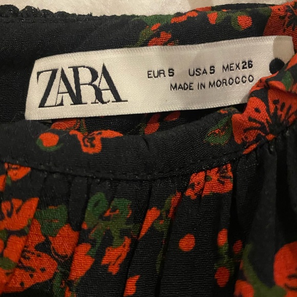 Zara floral quarter sleeve dress - Picture 3 of 3